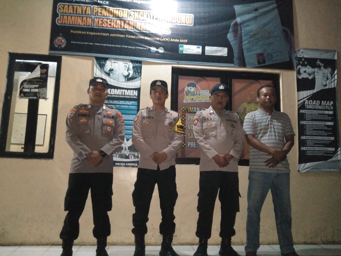 Untuk pastikan Mako aman, Piket Jaga Polsek Cirinten Polres Lebak, Laksanakan kesiap Siagaan mako